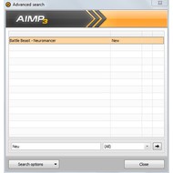 Advanced search in AIMP
