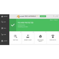 Overview screen of Avast Free Antivirus 2015