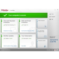 Manage security in McAfee LiveSafe