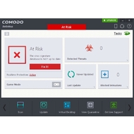 The main screen of Comodo Antivirus