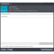 Scanning mode in COMODO Internet Security