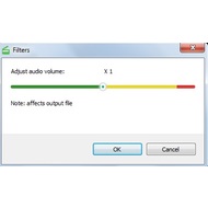 Adjust audio volume in Free Video Editor
