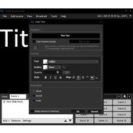 Adding text in XSplit Broadcaster