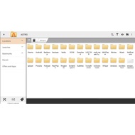 The main screen of ASTRO File Manager