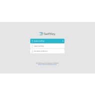 The start screen of SwiftKey