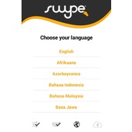 Choosing a language in Swype