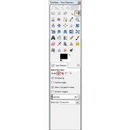 Toolbox panel of GIMP