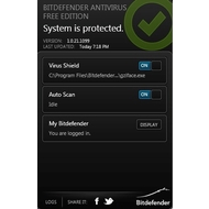 The main screen of BitDefender Antivirus Free